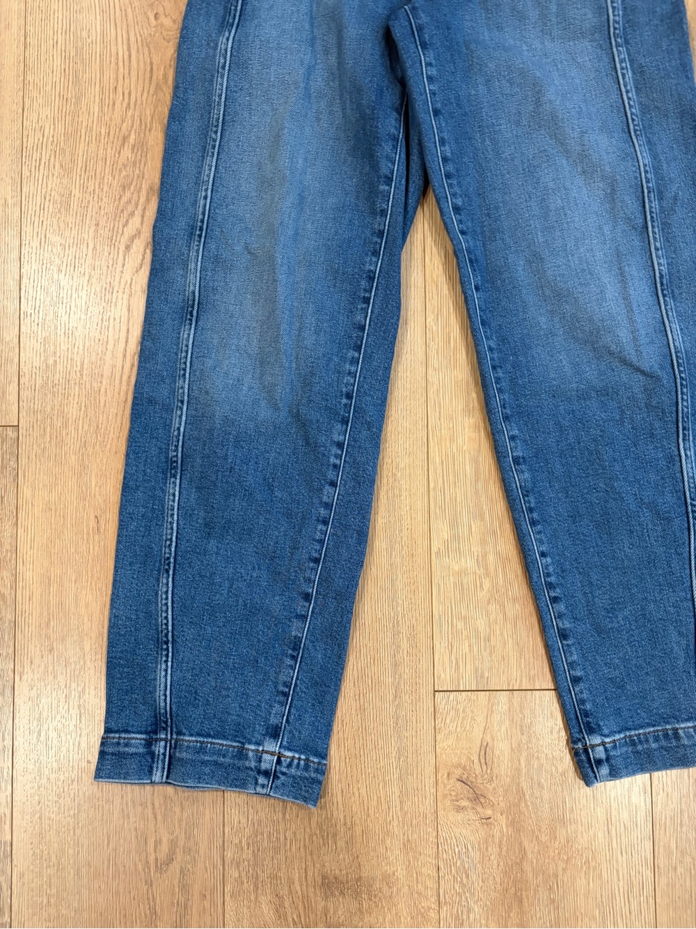 Madewell High Rise Seamed Straight Leg Jeans Trouser Style Medium Wash 27P - Picture 2 of 7